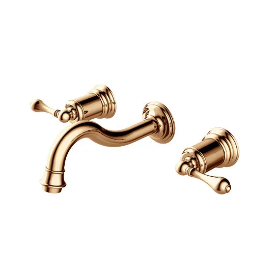 Two-Handle Wall-Mounted Basin Faucet